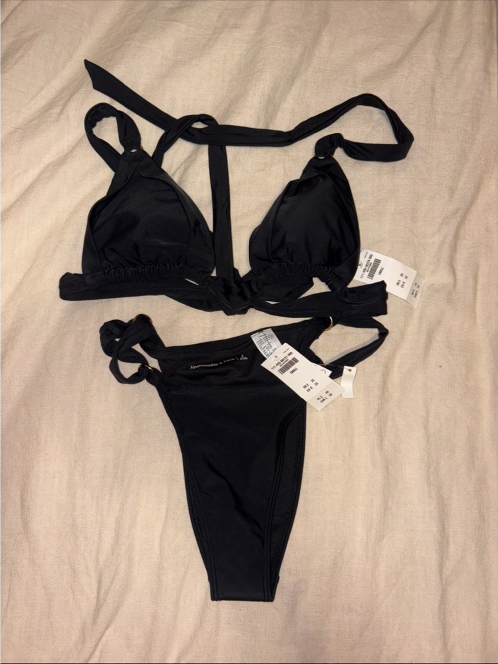 Abercrombie & Fitch Black Bikini Set S NWT